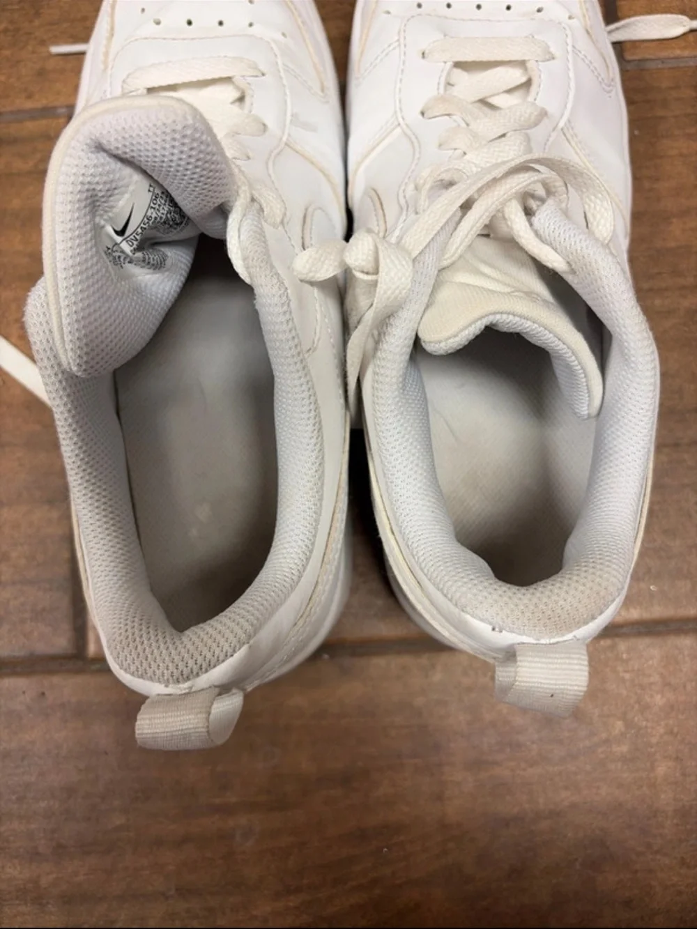 Nike Kids White/Off-White Low-Top Sneakers